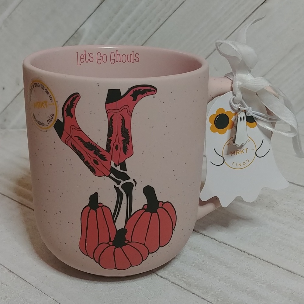 NEW "Let's Go Ghouls" Pink Halloween Mug